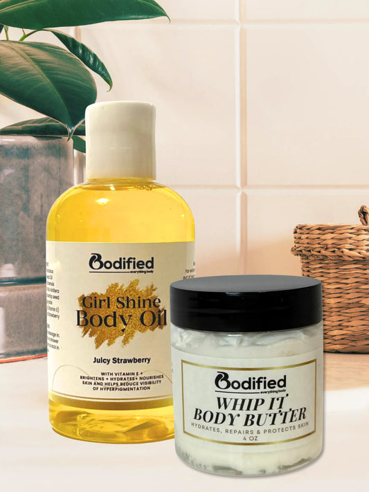Bodified Body Bundle - Whip It with Juicy Strawberry Girl Shine